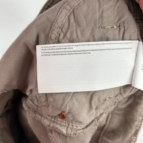 MAC RICH JEANS Women's Brown Pebble Stone Rich Slim Soft Corduroy Jeans Size 6 - Picture 10 of 10